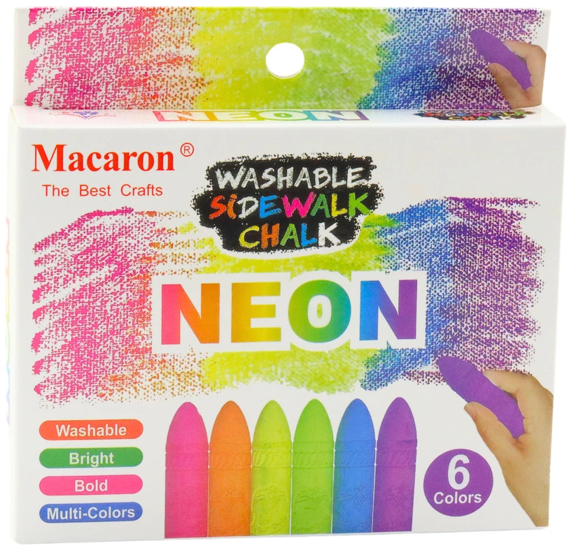 Lean Neoninės kreidos rinkinys vaikams ir suaugusiems