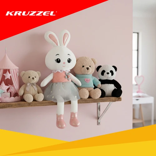 Bunny stuffed animal 45cm Kruzzel 26761
