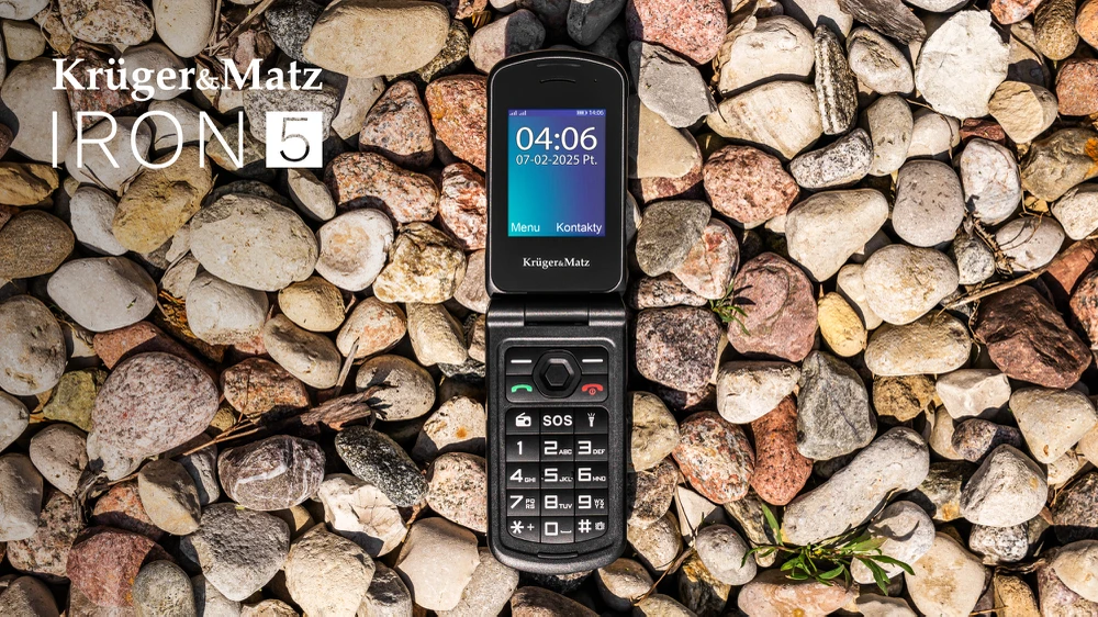 Kruger & Matz IRON 5 Flip 4G telefonas