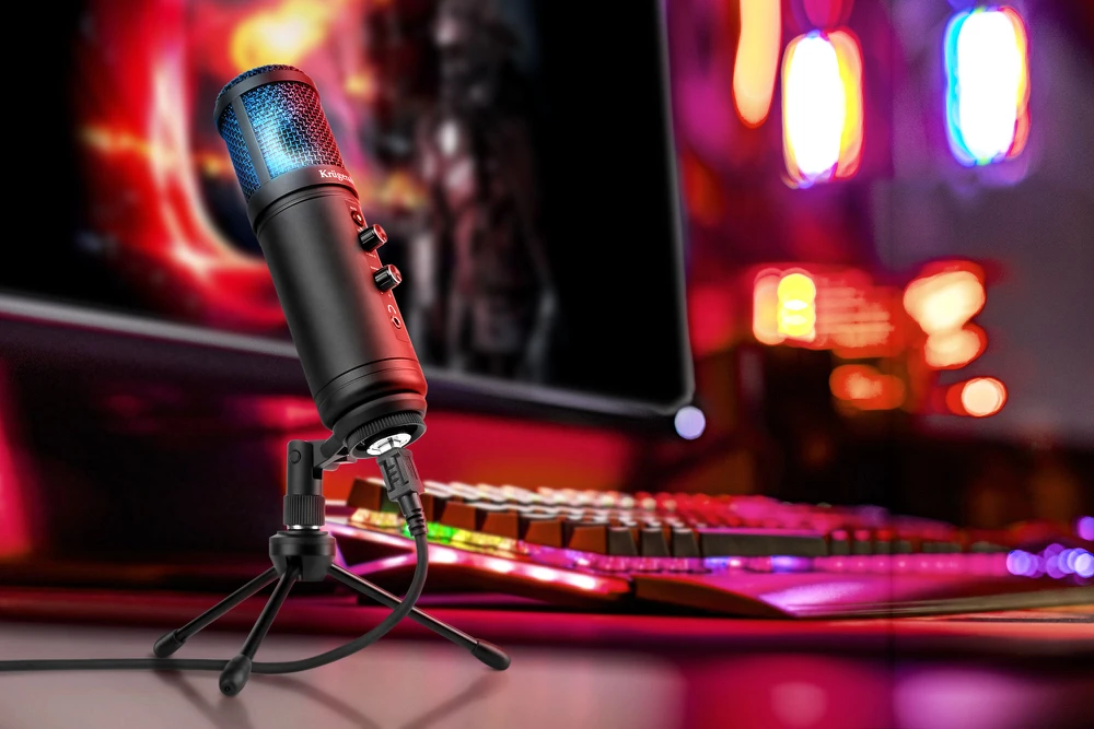 Kruger & Matz Warrior GV-100 USB žaidimų / vlogger mikrofonas