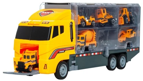 Kruzzel TIR sunkvežimio komplektas su 6 automobiliais 22481