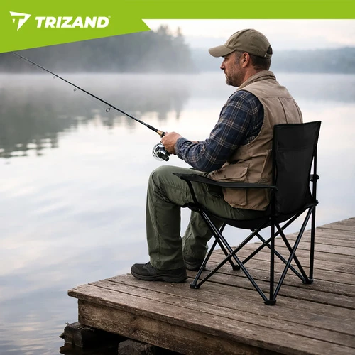 Trizand Juoda žvejybos kėdė K23673