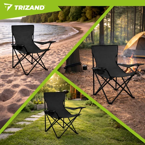 Trizand Juoda žvejybos kėdė K23673