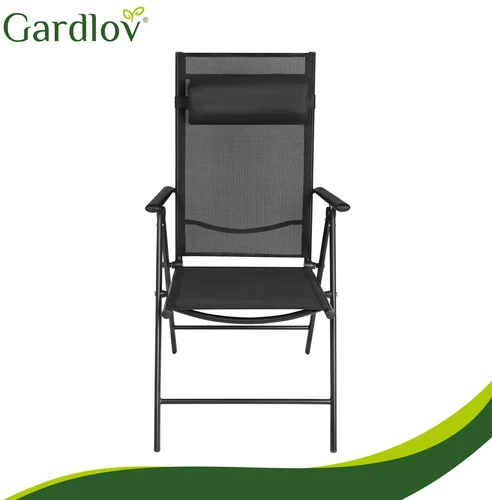 Gardlov juodas folding garden chair, 2 pieces