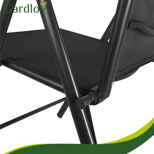 Gardlov juodas folding garden chair, 2 pieces