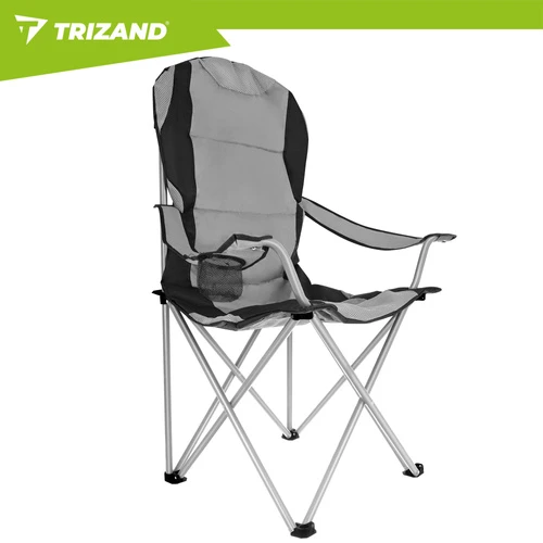Trizand Juodas ir pilka žvejybos kėdė