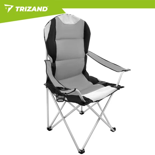 Trizand Juodas ir pilka žvejybos kėdė