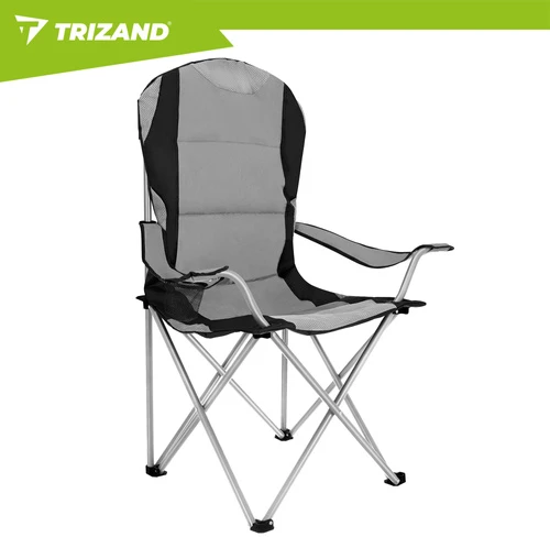 Trizand Juodas ir pilka žvejybos kėdė