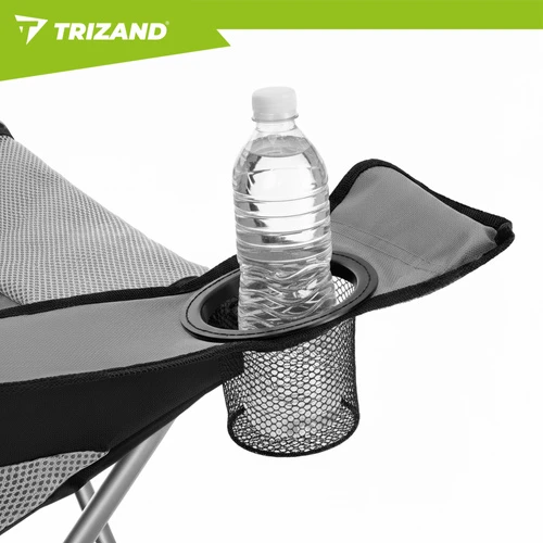 Trizand Juodas ir pilka žvejybos kėdė