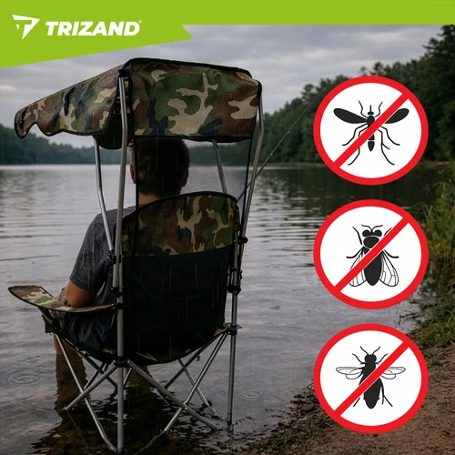 Trizand „Panama“ maskuojamojo rašto žvejybos kėdė