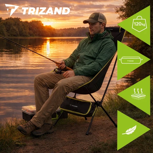Fishing chair 41x52x86cm juodas Trizand