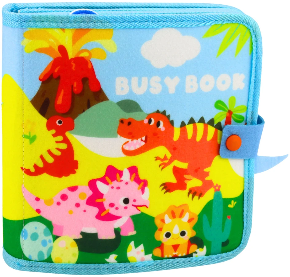 Lean Toys Sensorinė knyga 21 x 21 x 5 cm