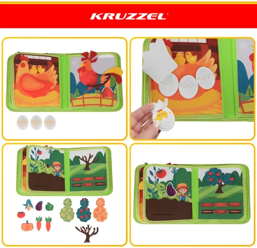 Manipulative book - Kruzzel farm
