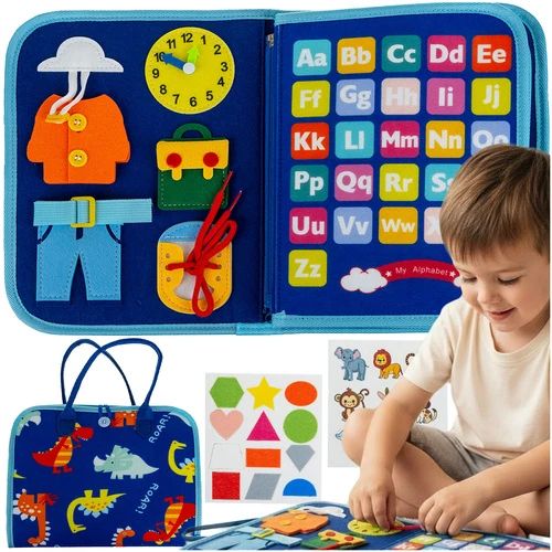 Edukacinė sensorinė knyga Kruzzel Montessori