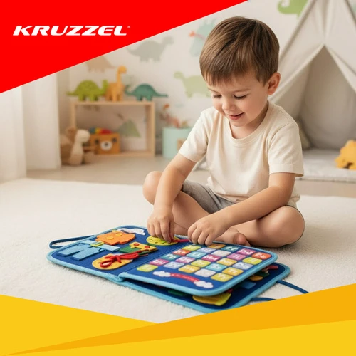 Edukacinė sensorinė knyga Kruzzel Montessori