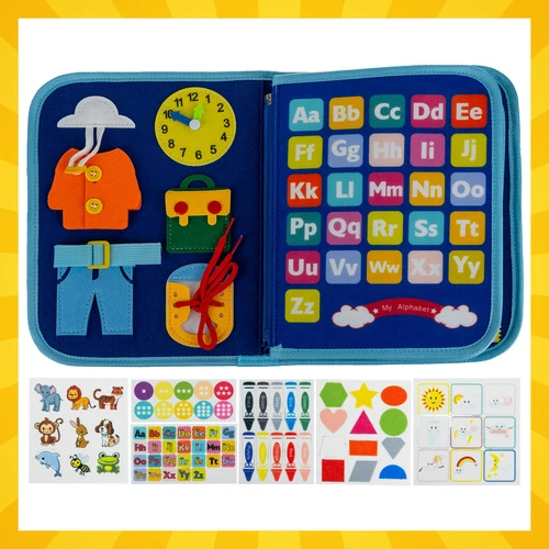 Edukacinė sensorinė knyga Kruzzel Montessori
