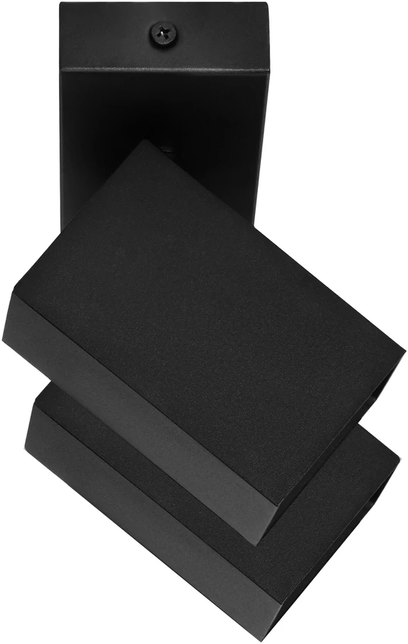 Orno KUBAR SP 2, sieninis-lubinis šviestuvas, 2xGU10, IP20, juodas