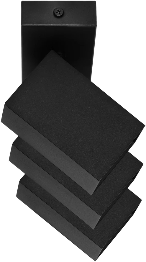 Orno KUBAR SP 3, sieninis-lubinis šviestuvas, 3xGU10, IP20, juodas