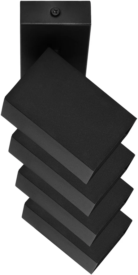 Orno KUBAR SP 4, sieninis-lubinis šviestuvas, 4xGU10, IP20, juodas