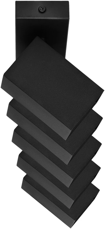 Orno KUBAR SP 5, sieninis-lubinis šviestuvas, 5xGU10, IP20, juodas