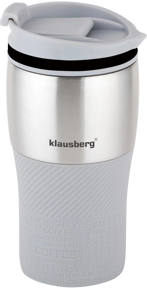 Puodelis Terminis puodelis, pilkas, 320 ml Klausberg