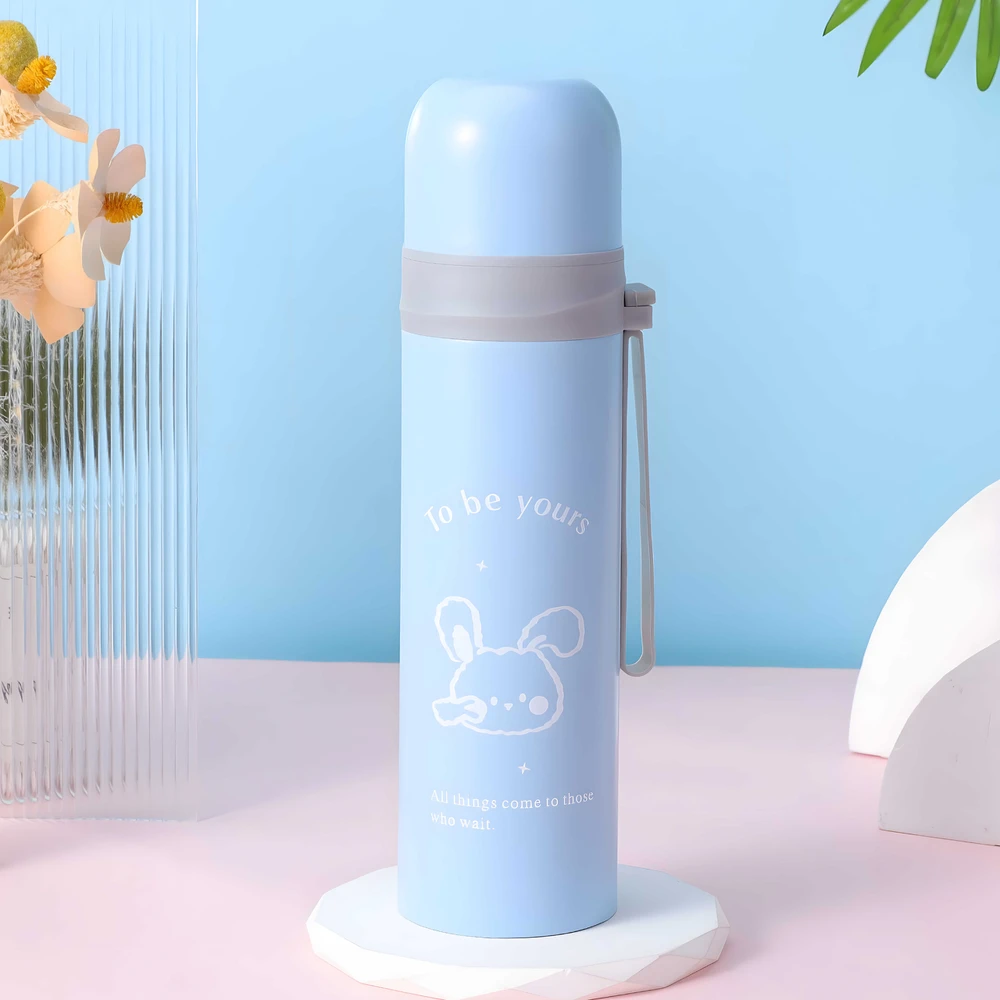 Retoo Puodelis Termosas vakuuminis plieno termosas 500 ml + puodelis