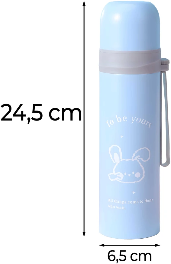 Retoo Puodelis Termosas vakuuminis plieno termosas 500 ml + puodelis