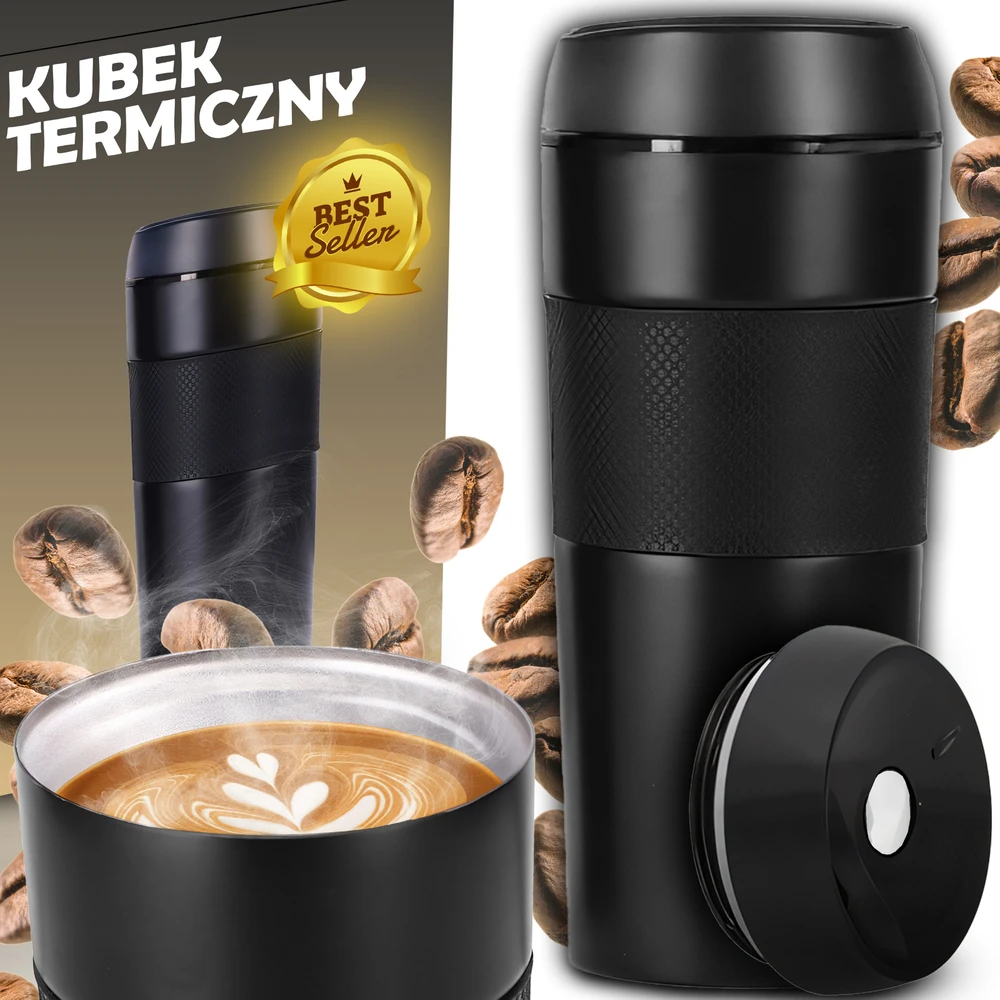 Kubek Terminis puodelis ThermoGrip, 400ml