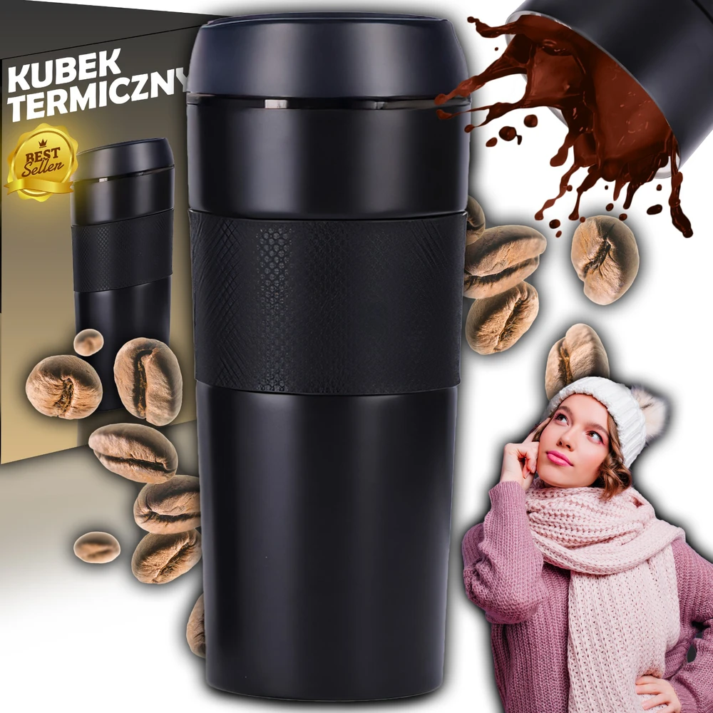 Kubek Terminis puodelis ThermoGrip, 400ml