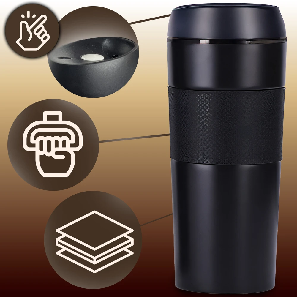 Kubek Terminis puodelis ThermoGrip, 400ml