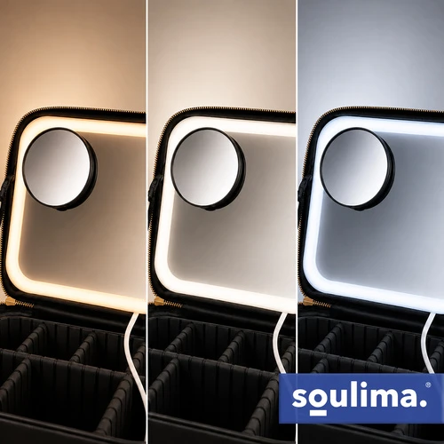 Kuferek Soulima 27236 LED kosmetinis dėklas su veidrodėliu