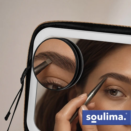 Kuferek Soulima 27236 LED kosmetinis dėklas su veidrodėliu