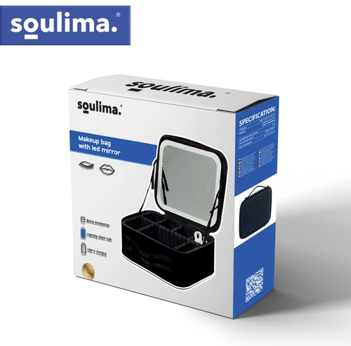 Kuferek Soulima 27236 LED kosmetinis dėklas su veidrodėliu