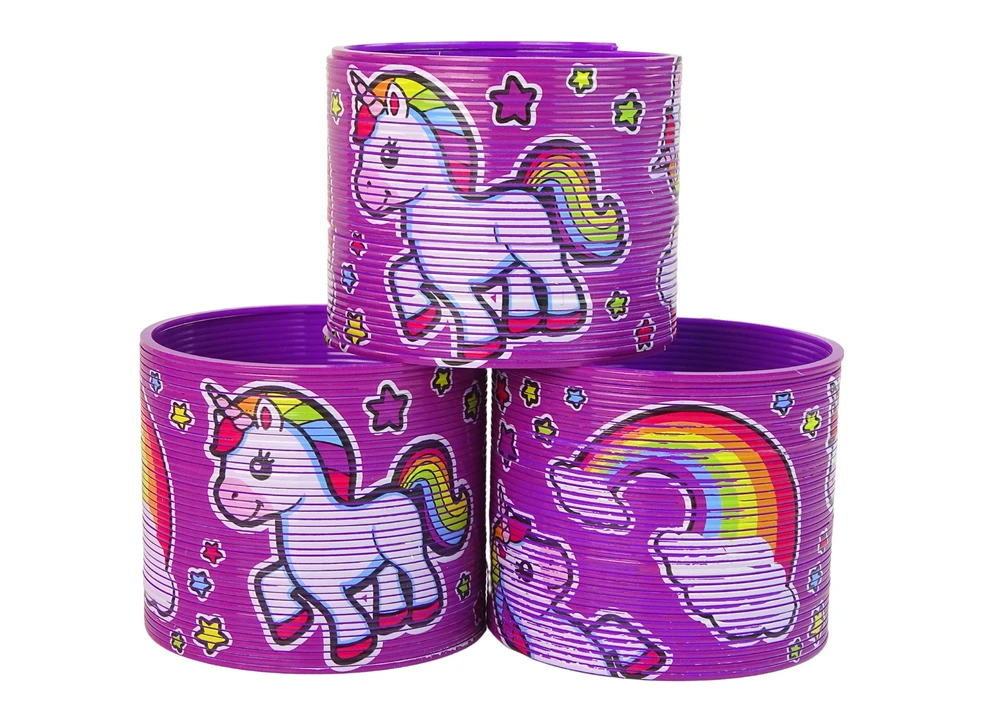 Žaislas spiralė Lean Toys Vienaragis, 6 cm