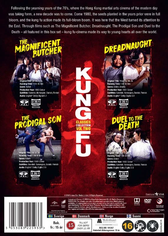 Kung Fu klasika: 2 tomas (4 diskai)