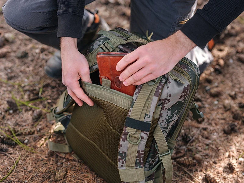 Kuprinė 16 colių „Tracer Evo Camo 25L“ ekspedicinė kuprinė