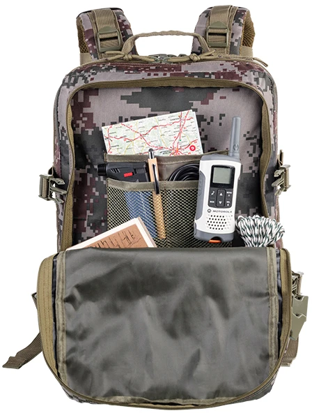 Kuprinė 16 colių „Tracer Evo Camo 25L“ ekspedicinė kuprinė