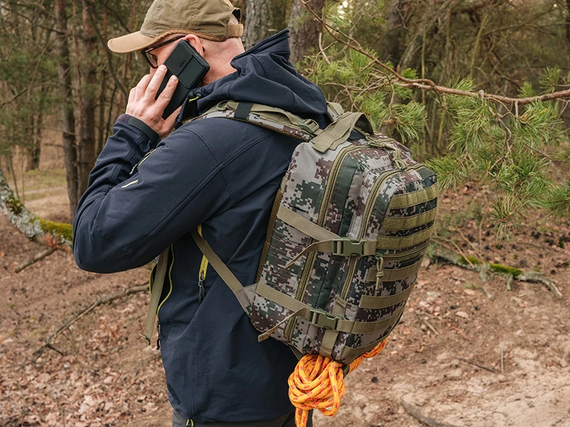 Kuprinė 16 colių „Tracer Evo Camo 25L“ ekspedicinė kuprinė