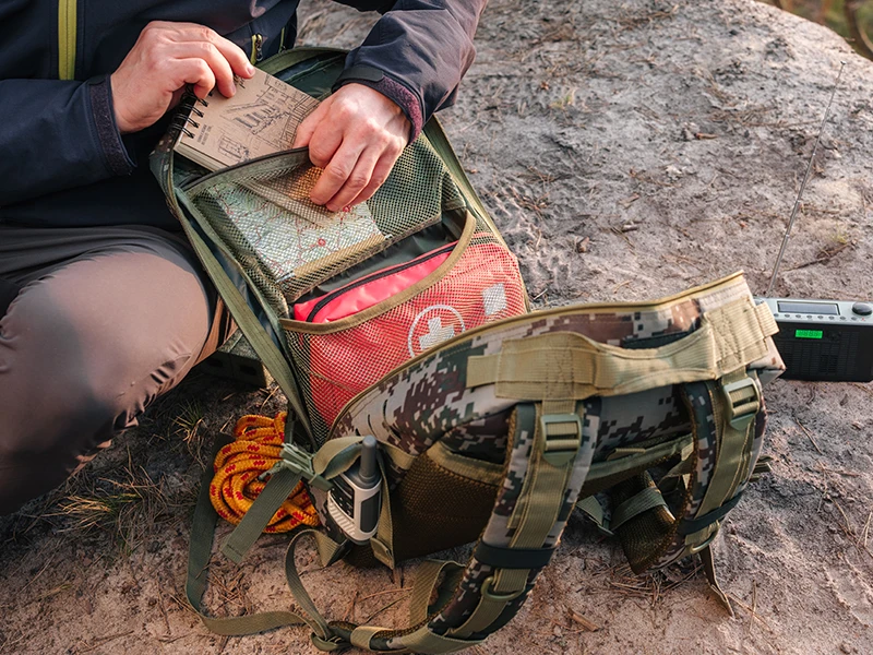 Kuprinė 16 colių „Tracer Evo Camo 25L“ ekspedicinė kuprinė
