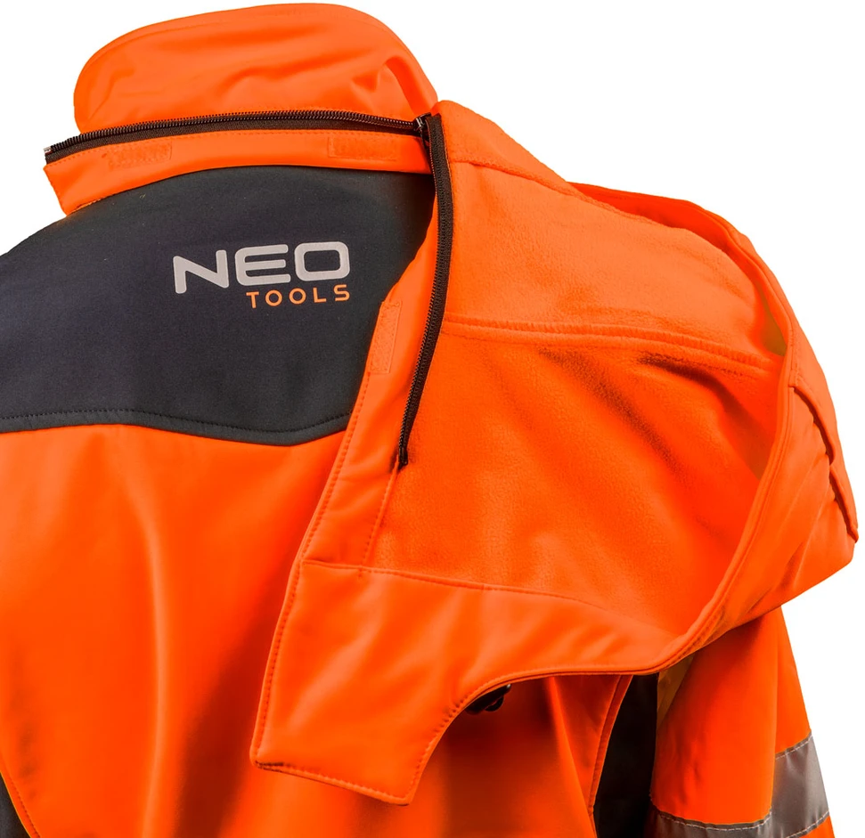 Neo Tools Striukė Didelio matomumo minkšta striukė su gobtuvu, oranžinė, S dydis