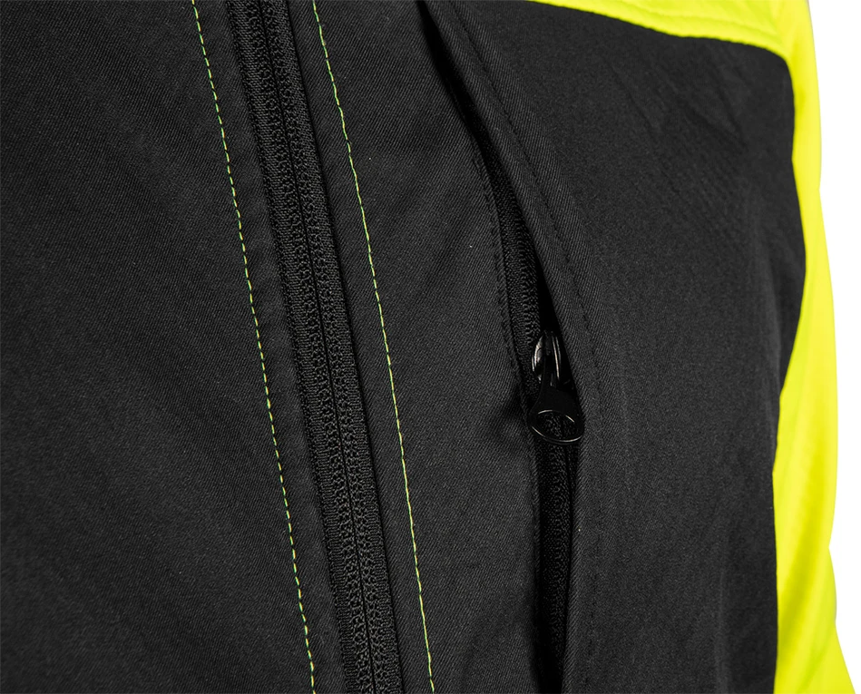 Neo Tools Geltona įspėjamoji softshell striukė, dydis M