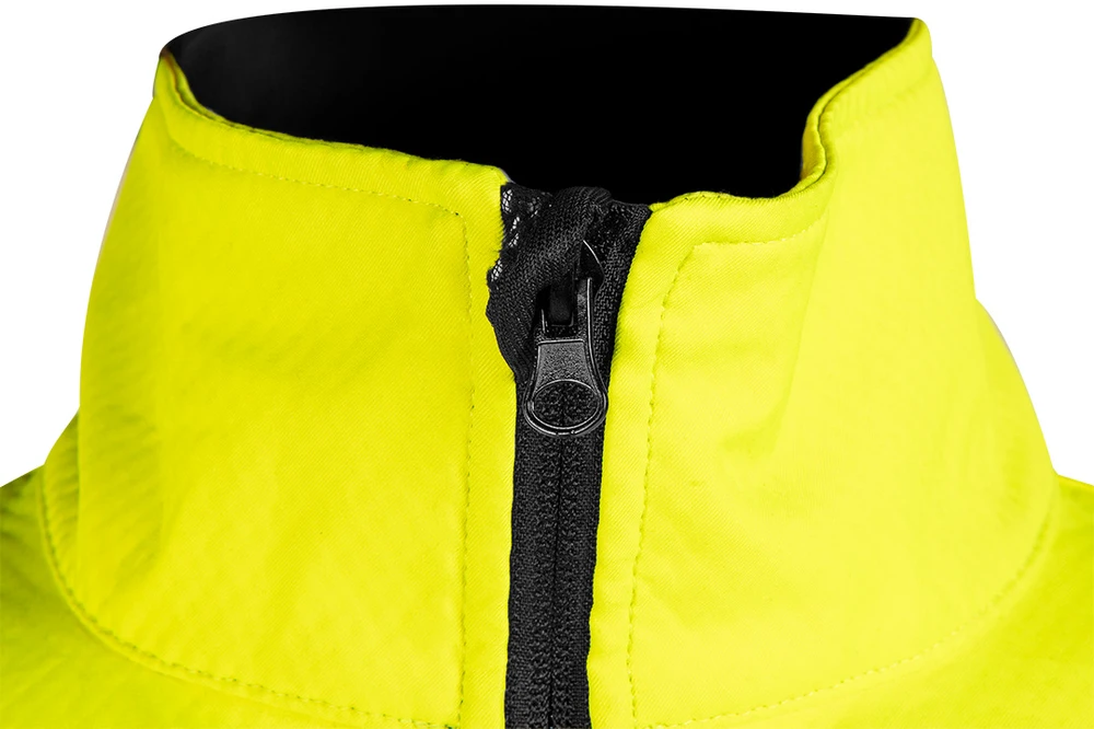 Neo Tools Geltona darbinė softshell striukė su atšvaitais, dydis XXL