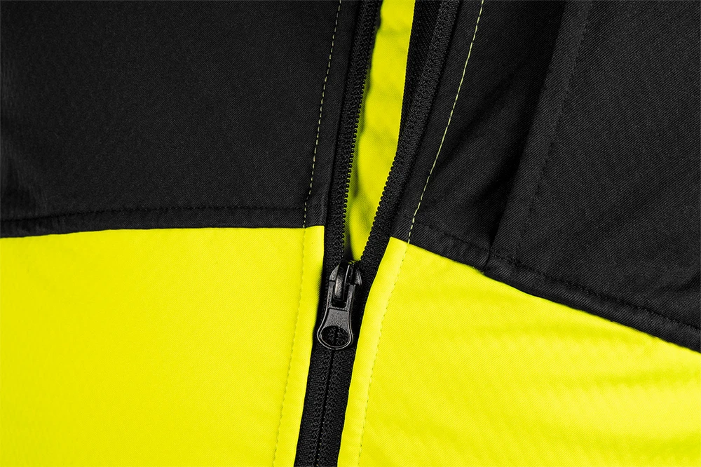 Neo Tools Geltona įspėjamoji softshell striukė, dydis M