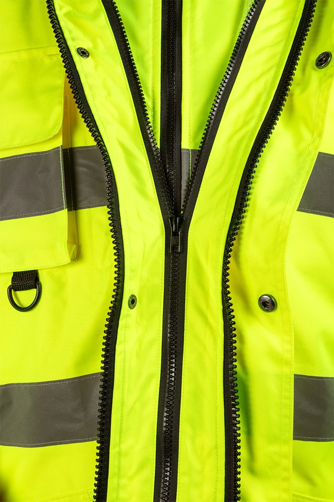 Neo Tools Striukė Gerai matoma 5 viename darbo striukė, izoliuota, geltona, XXL dydis