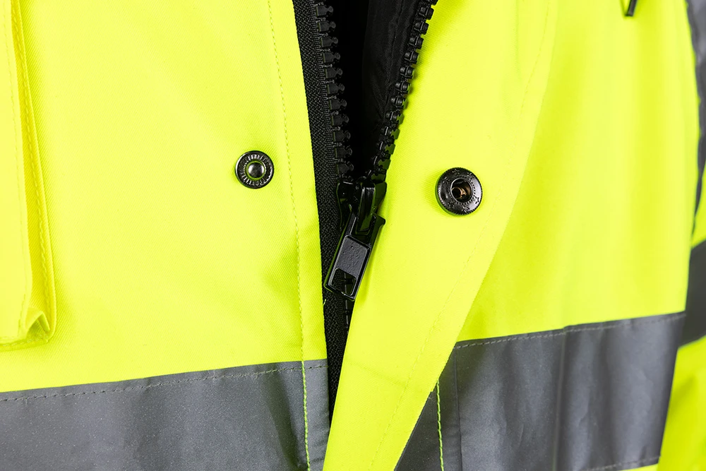 Neo Tools Striukė Gerai matoma darbo striukė, lengvai paminkštinta, bomberinė striukė, geltona, XXL dydis