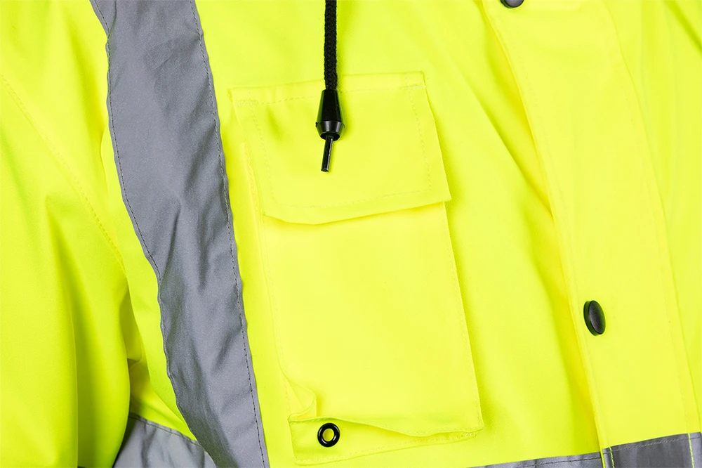 Neo Tools Striukė Gerai matoma darbo striukė, lengvai paminkštinta, bomberinė striukė, geltona, L dydis