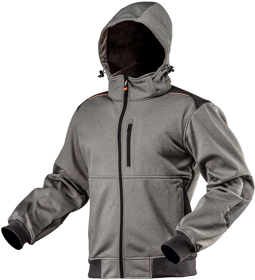 Neo Tools „Neo Striukė“ darbinis softshell tipo megztinis su nuimamu gobtuvu XXXL (81-551-XXXL), XXXL