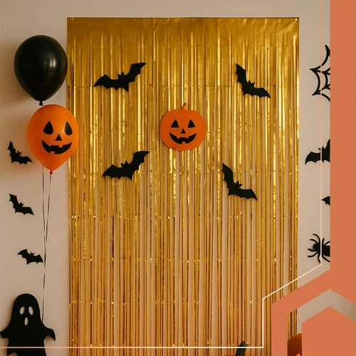Decorative curtain 2x1m auksinis Ruhhy 26173