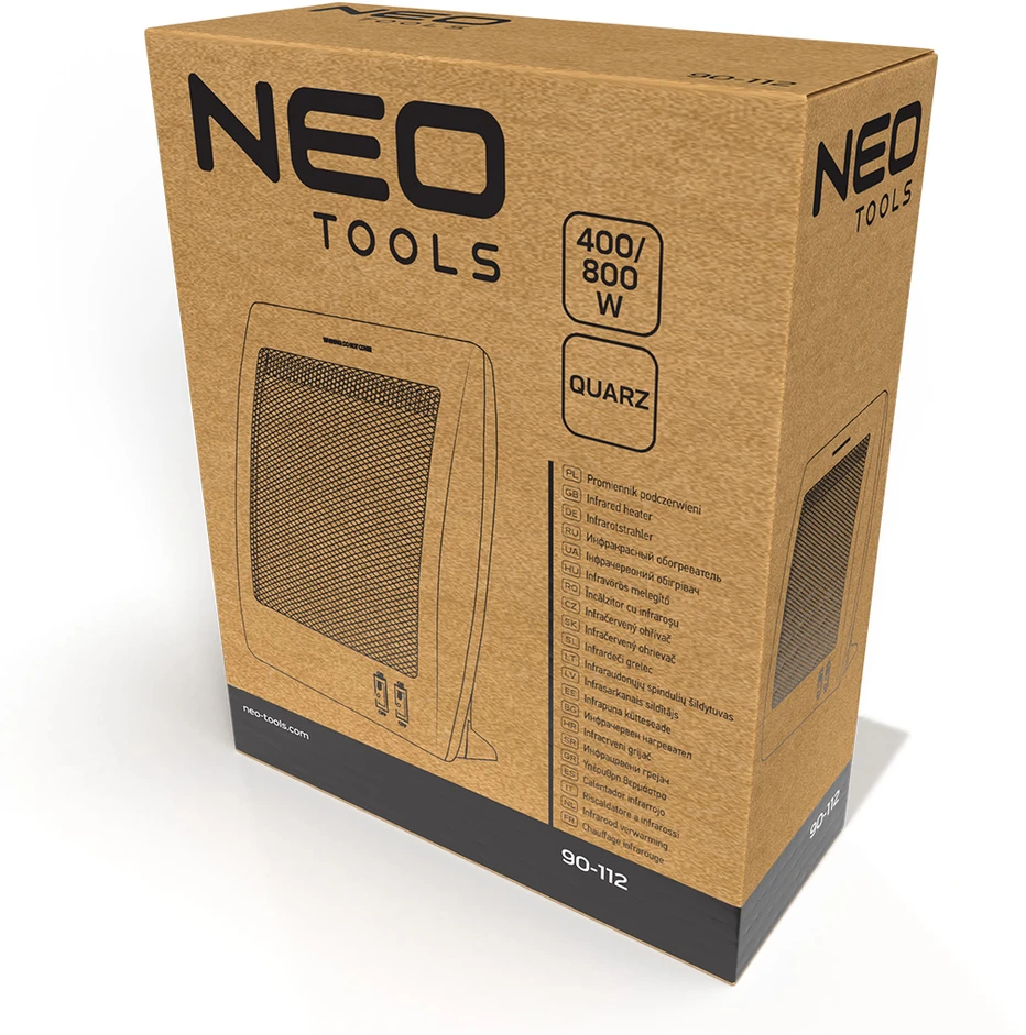 Neo Kwarcowy Kvarcinis infraraudonųjų spindulių šildytuvas 400W/800W