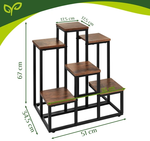 Pastatomas gėlių stovas 67 cm - 6 lentynos Gardlov